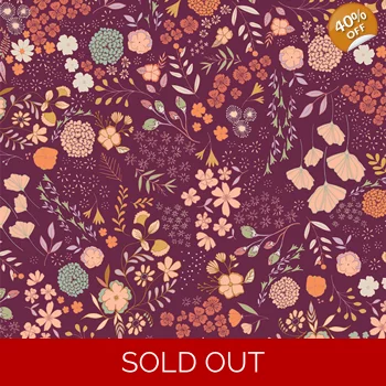 REMNANT - Art Gallery Fabrics - Maureen Cracknell - Crafting Magic - Blooming Ground Five - 31cm